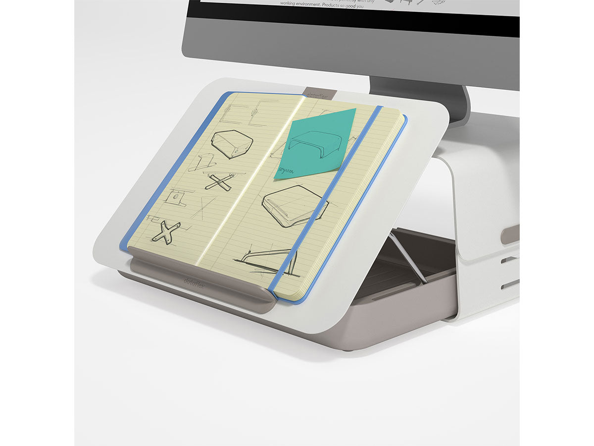Ergonomisches Schreibtischset Addit Bento® 220 von dataflex, weiß